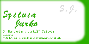 szilvia jurko business card